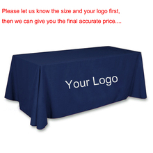 Customize LOGO Table Cloth OEM Rectangle Table Cover Custom Polyester For Wedding Christams Hotel banquet Dining Decoration 2024 - buy cheap