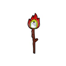 Matchstick Metal Enamel Brooch Cute Cartoon Torch Flame Badge Pin Unique Trendy Costume Backpack Hat Jewelry Accessories Gift 2024 - buy cheap