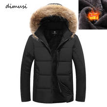 DIMUSI Winter Men Bomber Jacket Thick Thermal Down Cotton Parkas Male Casual Hoodies Faux Fur Collar Warm Coats 8XL 9XL,TA223 2024 - buy cheap