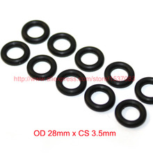 OD 28mm x CS 3.5mm black NBR nitrile o ring o-ring oring sealing rubber cord 2024 - buy cheap