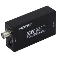 Adaptador de conversor de áudio para hdmi 3g, hd sdi para monitor de câmera com adaptador de energia de 5v 2024 - compre barato