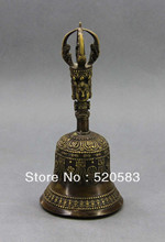 Estatua de campana rara de Cabeza de Buda tibetano de bronce antiguo 2024 - compra barato
