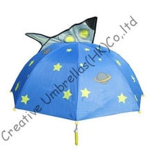 Детский зонт в виде животного, с мультяшным дизайном, ручной работы, ствол 8 мм и рифленые ребра, безопасный и экологичный детский, зонт для ушей 2024 - купить недорого