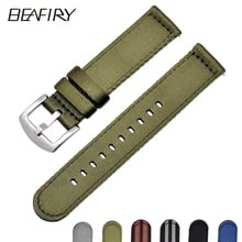 BEAFIRY Breathable Woven Nylon  Watch Band 18mm 20mm 22mm 24mm Lightweight  Canvas Watch  Straps Watchbands Sports 2024 - buy cheap