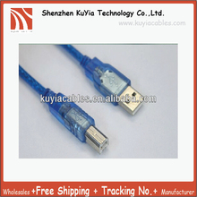 Free Shipping+2pcs/lot +1.5m Blue USB 2.0 A to B Male Extension Printer Cable 2024 - buy cheap