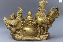 Antique Collectible Handmade Statue Brass chicken Rooster Hen Deco Art 2024 - buy cheap