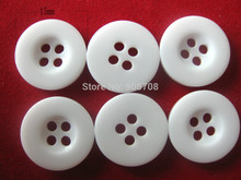 H00224 Round Shirt Buttons 15mm Resin Button For Sewing 150pcs (white and black) 2024 - buy cheap