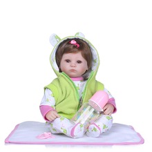 NPK-muñecas realistas de silicona para bebés, juguete de bebé de 16 pulgadas y 40cm, de vinilo, para dormir 2024 - compra barato