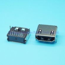 free shipping 10pcs/lot 19P HDMI Jack HDMI Interface Female Socket Connector 3 rows 2 Foot 90 Degree 2024 - buy cheap