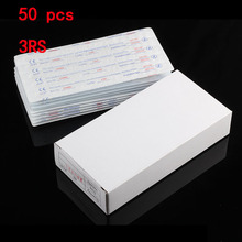 Free Shipping  50pcs 3RS Single Stack Magnum Sterilized Tattoo Needles Supply Disposable tattoo needle tattoo machine 2024 - buy cheap