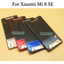 Original usado preto/azul/dourado/vermelho 6.2 polegadas para xiaomi mi 8 se invólucro frontal chassis placa lcd moldura placa de exibição 2024 - compre barato