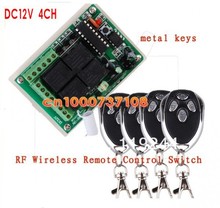 Transmissor e receptor de rádio, 10a, 4 canais, controle remoto de 12v, 433mhz para automação de casa, 315mhz, 433mhz, receptores rf