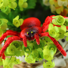 Halloween aranhas decorativas colorido plástico em forma de borracha falso aranha brinquedos novidade engraçado brincadeira adereços realistas 2024 - compre barato