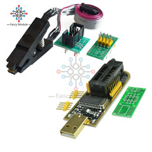 SOP8-Clip de prueba para EEPROM 93CXX / 25CXX / 24CXX con módulo de PROGRAMADOR USB de Flash BIOS CH341A 24 25 Series EEPROM 2024 - compra barato