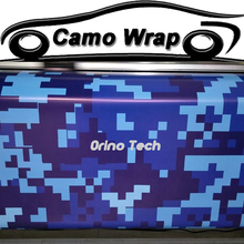 ORINO Wraps Digital Blue Vinyl Film With Air Bubble Free For Motorcycle Car Wrapping Adhesive PVC Camouflage Pixel Vinyl Sticker 2024 - buy cheap