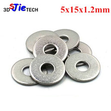 50pcs 5*15*1.2mm slot flat washer precise shims for Openbuilds V-slot aluminum profile 2024 - buy cheap