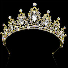 Princess Tiaras and Crowns Wedding Crown Bride Tiara Bridal Headdress Prom Party Wedding Hair Jewelry ornament 2024 - buy cheap