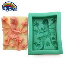 Fairy Silicone Molds For Soap Cake Pudding Dessert Mould Rectangle Angel Chocolate Aesthetic Soap Resin Form S0292TS 2024 - buy cheap