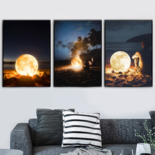 Surrealism Moon Landscape Nordic Posters And Prints Creative Wall Art Canvas Painting For Living Room Bedroom Decoration Picture 2024 - buy cheap