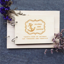 Álbum de boda, libro de invitados moderno de madera, libro de visitas rústico personalizado, libro de invitados de boda, libro de visitas personalizado 2024 - compra barato