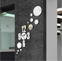 MEYA Creative Acrylic Wall Clock Mirror Sticker , Mirror Clock , DIY Wall Mirror Clock For Home Decoration 2024 - buy cheap