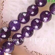 Fashion 8mm Faceted Russican Rare Purple Round Jewelry Natural Stone DIY Loose Beads Fashion Jewelry Making 15" Wholesale Price 2024 - buy cheap