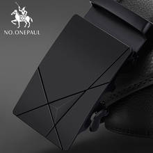 NO.ONEPAUL Automatic Buckle black Belts Luxury brand Male Genuine Leather Strap Belts For Men Top Quality Belt Cummerbunds 2024 - buy cheap