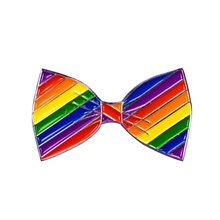 Bow Tie enamel pin Gay Pride brooch rainbow badge 2024 - buy cheap