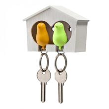 1 Set 2 Bird +1 House Nest Shaped Keychain Whistle Key Holder Chain Ring Keyholder Keychain Keyring Hanger Rack Creative Pendant 2024 - buy cheap