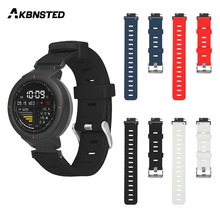 AKBNSTED Soft Replacement Silicone Sport Bracelet Strap For Huami Amazfit Verge Wristband Smart Watch Watchband Accessories 2024 - buy cheap