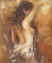 Wholesale HQ. oil painting Nude Sexy Female Lady Woman Modern Wall Decor Art Oil Painting On Canvas oLo PD011 2024 - купить недорого