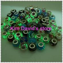 Wholesale Beads Free Shipping Mix Style Noctilucent Lampwork Glass Beads Fit DIY Bracelet/Necklace/other 2024 - купить недорого