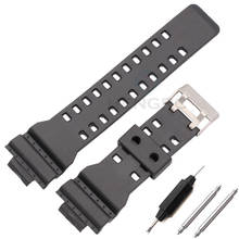 16mm PU Watch Band Strap Replacement Black Waterproof Watchbands Accessories For GA-110 / GA-100 / GA-120 / GA-200 2024 - buy cheap