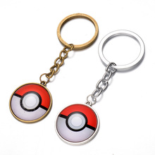 Chaveiro de bolso pokémon, chaveiro de bolso para mulheres, masculino, com pokebola, joia, presente, lembrança para homens 2024 - compre barato