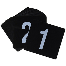 1-50 Cartão Dupla Face Cartão de Plástico Preto Digital de Números da tabela do Casamento Do Cartão Do Assento Peças Centrais Do Partido Utensílio Fonte do Restaurante 2024 - compre barato