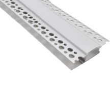Juegos de 10X1 M/lote de luces led de brida lineal perfil de aluminio arandela de pared de gran tamaño T extrusión de aluminio led para lámparas de pared 2024 - compra barato