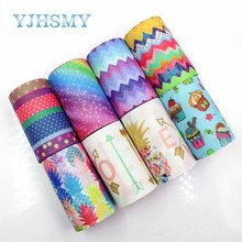 Yjhsmy, argolas, fita colorida de 75 mm 5 jardas, transferência térmica, acessórios de casamento diy material artesanal impresso 2024 - compre barato