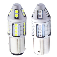 Lâmpada led p21/5w para farol de carro, luz super brilhante 1157 lm 3030 led, luz traseira automática, lâmpada de freio diurna drl, lâmpadas de seta 2024 - compre barato