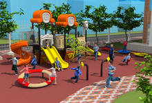 Европейские и американские стандарты, оборудование для детской площадки развлечений на открытом воздухе Fantasyland для школы/парка CE/TUV/SGS YLW052 2024 - купить недорого