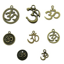 10pcs Charms Om Sign Vintage Antique Bronze Plated Om Charms Pendant Jewelry Om Charms Jewelry Accessories 2024 - buy cheap
