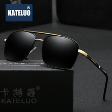 Kateluo óculos de sol polarizado masculino, óculos quadrado masculino da moda 2020 com lentes uv400 6602 2024 - compre barato