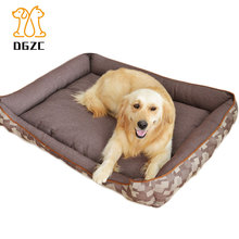 Мягкая кровать для собак, теплый флисовый коврик для кошек, домашний шезлонг, диванная подушка для большой собаки, кровать, съемный чехол, будка, товары для домашних животных 2024 - купить недорого