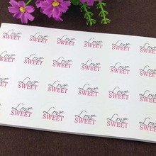 500Pcs White Kraft Paper Cardboard Sticker Label Sweet Love Printing Round and Wave Shape for Envelope Box Notebook Seal Sticker 2024 - buy cheap