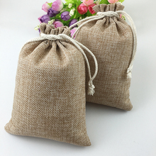 Bolsa de algodón con cordón, bolsas de yute de 15x20cm, 300 Uds., bolsos pequeños para mujeres/comida/Embalaje de joyería, bolsas de embalaje de regalo 2024 - compra barato