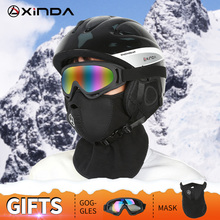 Xinda профессиональный лыжный шлем скейтборд интегрально формованный теплый шлем велосипедный шлем для мужчин и женщин сноуборд Снежный шлем 2024 - купить недорого
