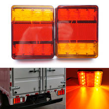 2pcs 12V Rear Lamps Waterproof Warning Lights Tailights 8 LED Car Tail Light  Rear Parts for Trailer Truck Lorry Boat 2024 - buy cheap