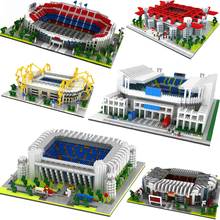 Great Football Stadium Field Gym Model Building Block sets Architecture Spain England Soccer Club Gymnasium Construction toys 2024 - buy cheap