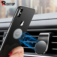 Rovtop L Shape Car Magnetic Phone Holder Air Vent Mount Stand In Car GPS Mobile Cell Phone Holder for IPhone Samsung Xiaomi 2024 - buy cheap