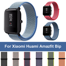 Тканый нейлоновый ремешок для Xiaomi Huami Amazfit Bip BIT Lite, 20 мм, Молодежные Смарт-часы, ремешок для наручных часов, браслет для Amazfit, ремешок для часов 2024 - купить недорого
