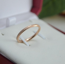 Anel de casal de aço inoxidável 2mm, anel para mulheres e homens, joia fashion de ouro rosa, anel de cor 2024 - compre barato